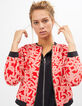 Roze en zwart geometrisch omkeerbaar baseball jack I.Code-1