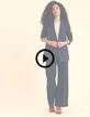 Marineblauer eleganter Blazer mit Karos I.Code-7
