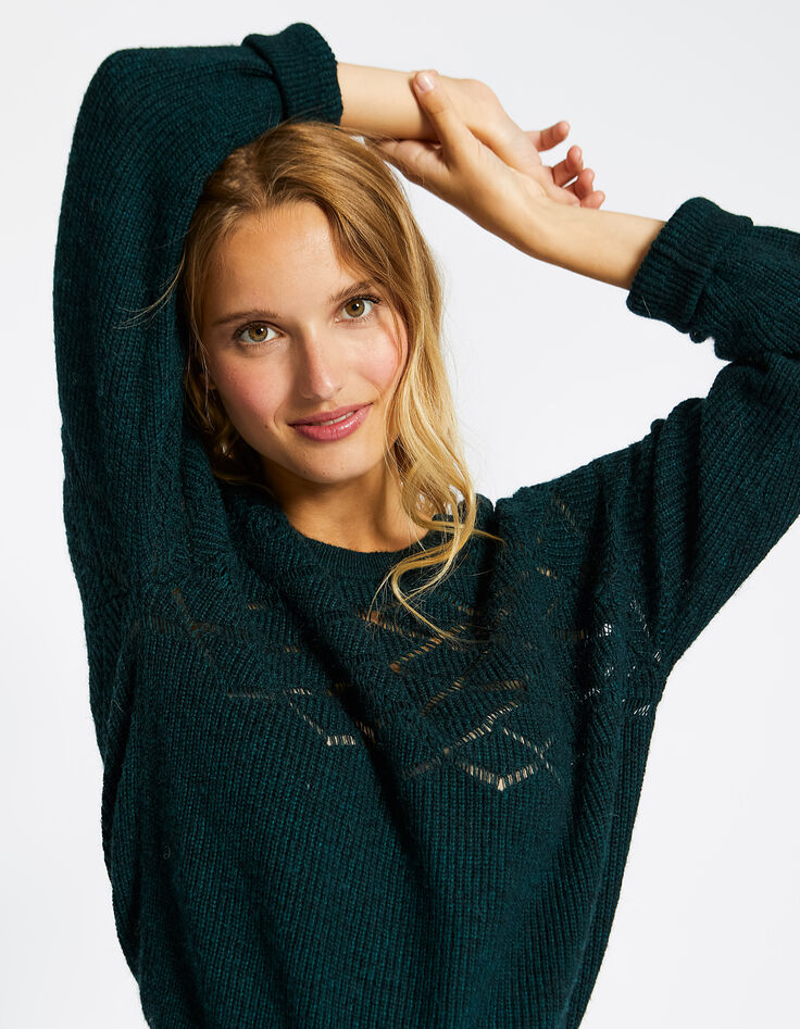 Pull maille vert I.Code-1