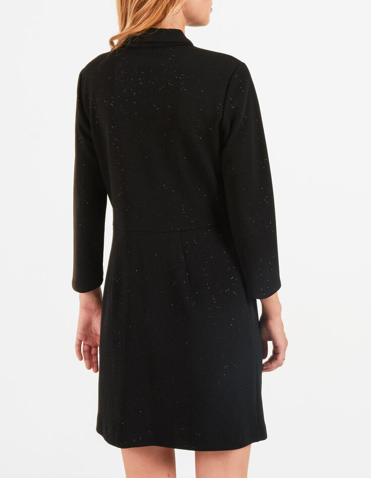 Robe noire pailletée esprit smoking I.Code-3