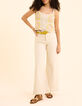 I.Code Top ecru crochet fine straps-7
