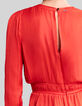Orangefarbene Damen-Bluse aus recyceltem Material-4