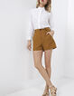 Camelbraune, irisierende Shorts I.Code -1