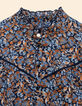 Blusa azul flores barrocas I.Code-2