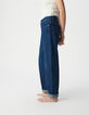 Blaue Damen-Cropped Boyfriend-Jeans-4