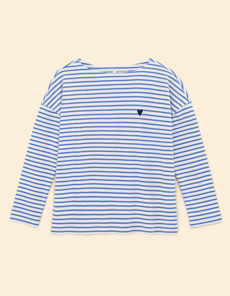 Matrosenjacke blau silbern gestreift Herzstick I.Code-5 Matrosenjacke blau silbern gestreift Herzstick I.Code-5