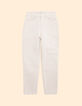 Cremeweiße Boyfit-Jeans I.Code-5