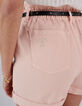 Rosa Shorts mit hohem Bund mit Gummizug I.Code-4