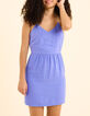 Robe bleue bretelles tress&eacute;es &agrave; nouer dos I.Code-2