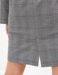 Grauer Trenchcoat mit rotem Glencheckmotiv I.Code-2