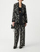 Wendejacke f&uuml;r Damen mit schwarzem Zebra-Blumenmuster-4