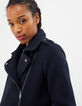 Manteau bleu marine esprit motard I.Code-5