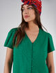Grünes Top mit Streifenjacquard I.Code-4