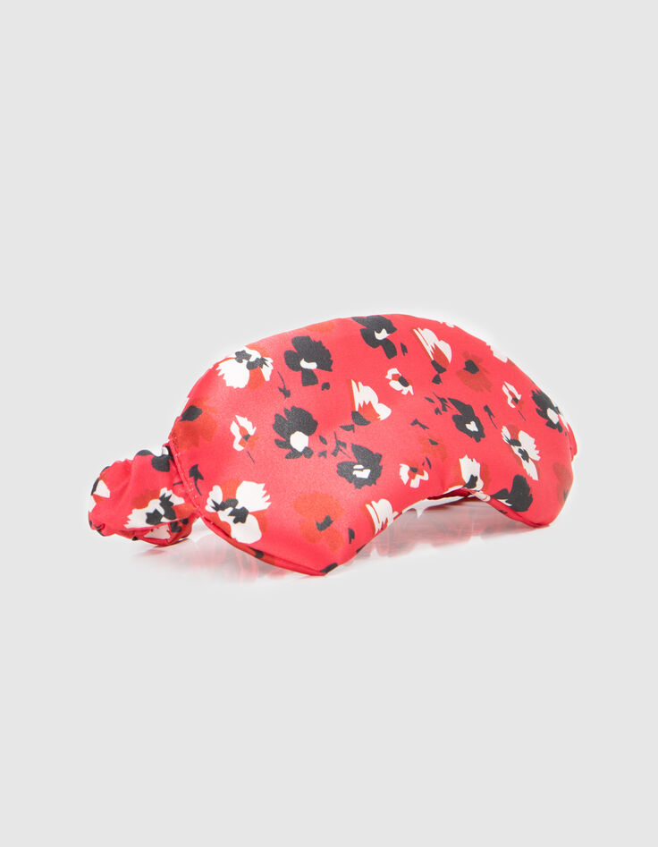 Masque de nuit rouge imprimé floral I.Code-2