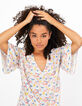 Top azul cielo estampado margaritas I.Code-1