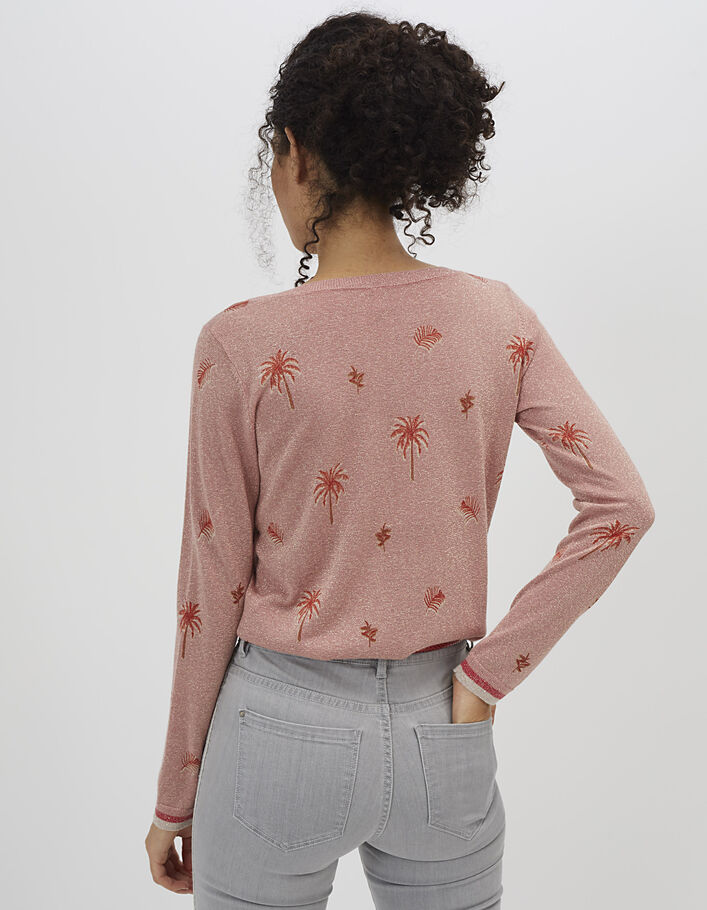 I.Code lurex knit watermelon sweater - I.CODE