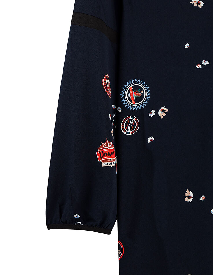 Robe navy écussons I.Code-3 Robe navy écussons I.Code-3