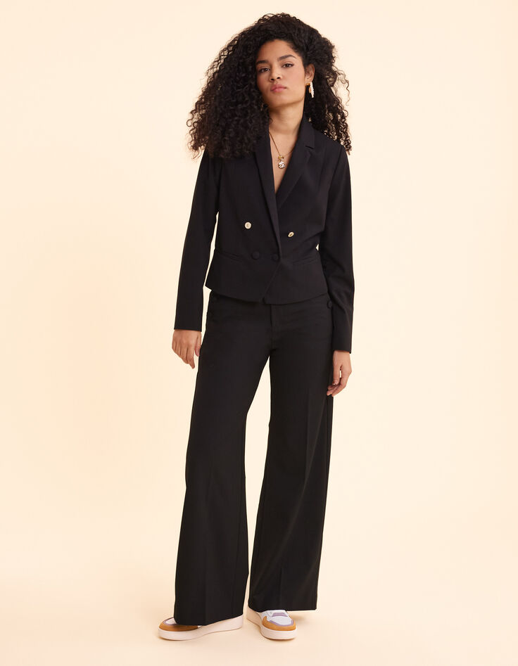 Schwarzer Kurzblazer I.Code-4