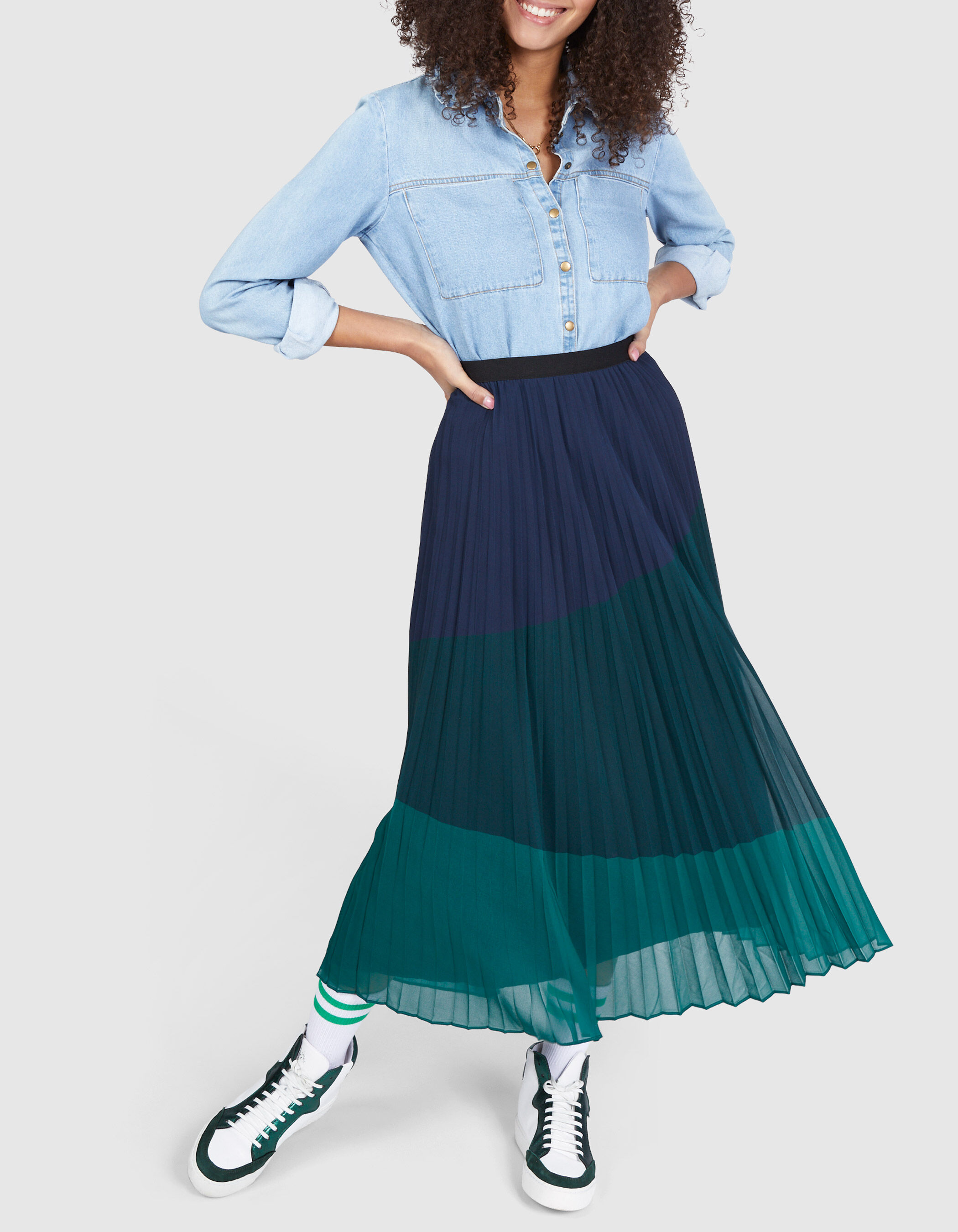 Jupe plissée imperial top