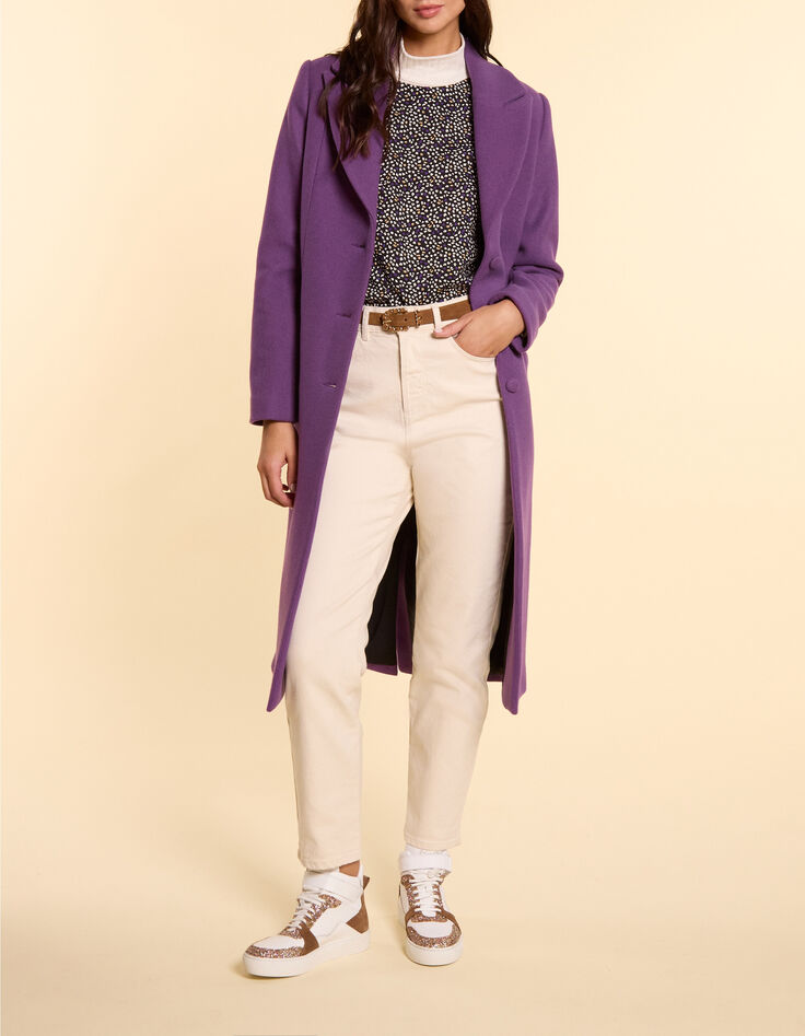 Schwarzes Top mit dezentem Leo-Blumenprint I.Code-6