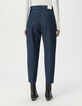Gerade geschnittene Cropped-Damenjeans Streifenmotiv-4