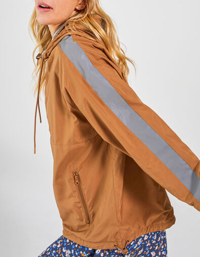 Cortavientos reversible beige y bronce I.Code