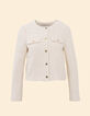Ecru kantige Kurzjacke I.Code-7