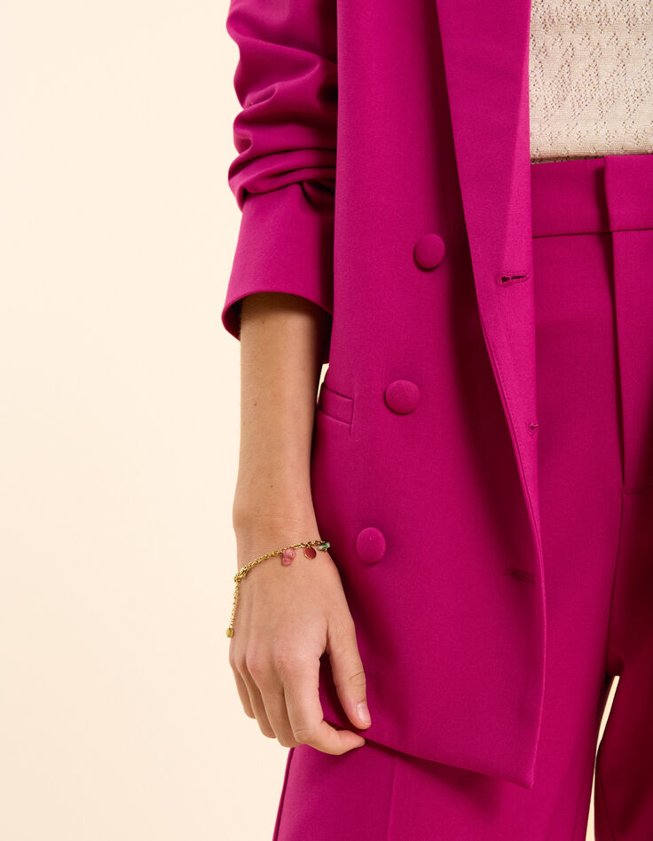 Lila zweireihige Anzugjacke I.Code-7