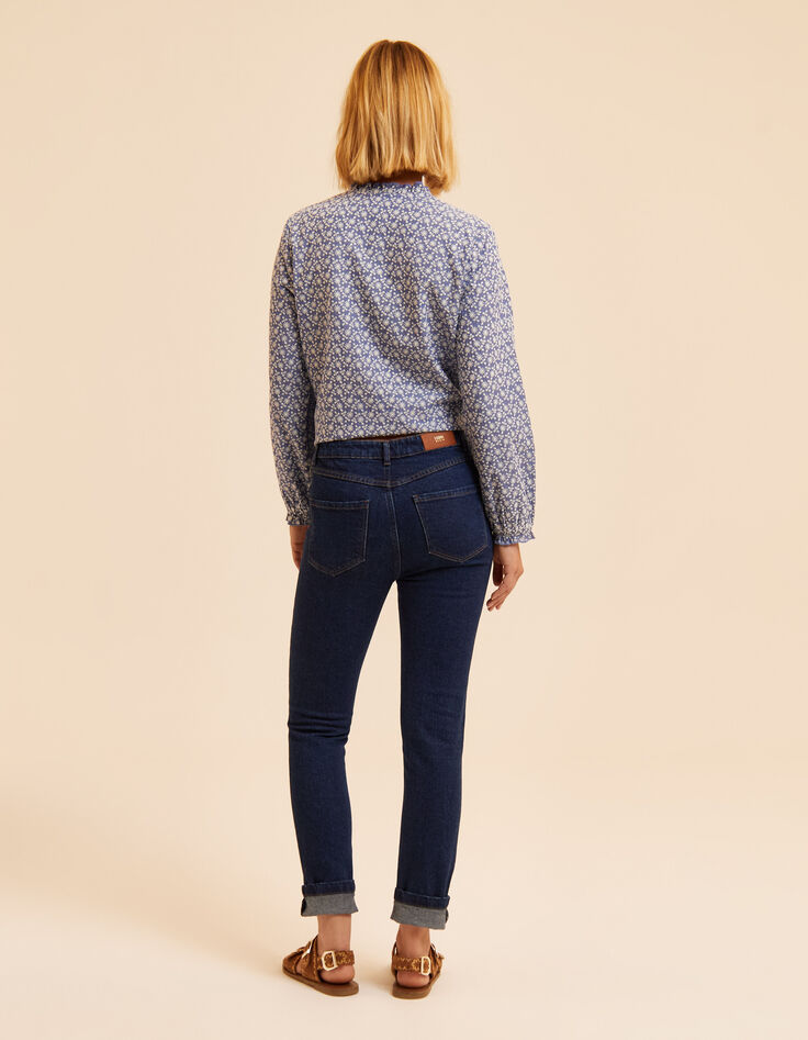 Dunkelblaue Slim-Jeans Carole I.Code-4