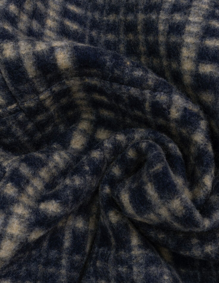 I.Code blue coat with beige check-10