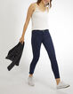 Pantalon bleu marine slim longueur 7/8ème I.Code-6