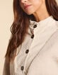 Jersey crudo de sherpa y terciopelo con botones I.Code-4 Jersey crudo de sherpa y terciopelo con botones I.Code-4
