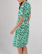 Vestido camisero blanco roto tréboles I.Code -3