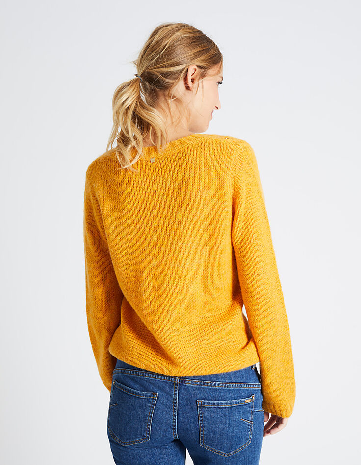 Pull jaune femme I.Code-3