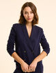Veste de costume marine faux-uni I.Code-1