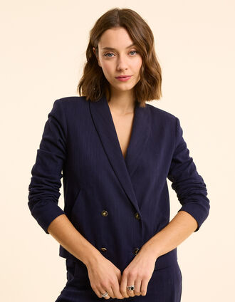 Marine blazer faux-uni I.Code