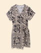 Robe écrue imprimé bandana végétal I.Code-7