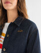 I.Code raw denim jacket with XL pockets-1