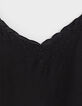 Feines schwarzes Riemen-Top Damen Lingerie Spirit-5