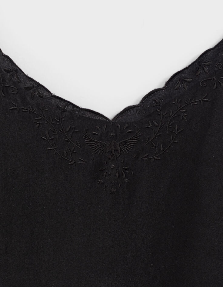 Feines schwarzes Riemen-Top Damen Lingerie Spirit-5