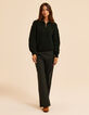 Pull camionneur vert tricot fantaisie I.Code-7