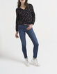 Omkeerbare top ginkgo- en pictogramprint I.Code-6