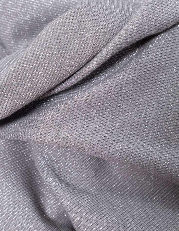 T-shirt gris maille métallisée I.Code-7