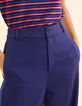 Indigo honeycomb knit jogging pants I.Code-7