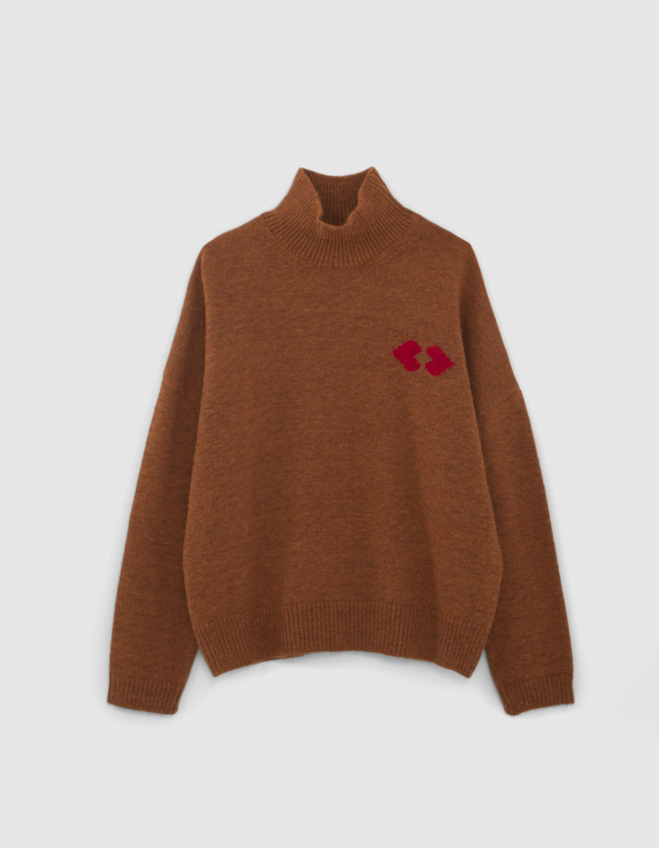 Pull marron foncé outlet