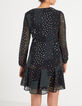 Vestido negro estampado patchwork I.Code-2