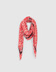 Foulard losange coquelicot plissé graphique pop I.Code-2