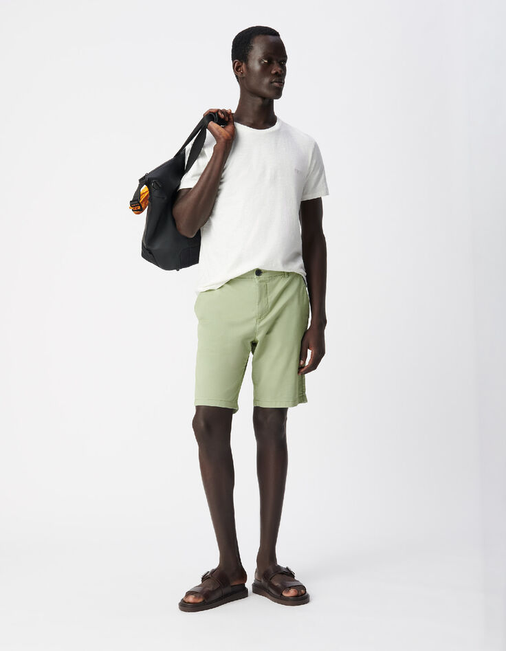 Gr&uuml;ne Chino-Fit Shorts f&uuml;r Herren-1