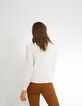 Blusa blanca con acabado de encaje I.Code-3