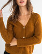 Rehbraune Zierstrickjacke I.Code-3
